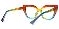 Celaya - Rectangle Multicolor Eyeglasses | Vooglam Side View