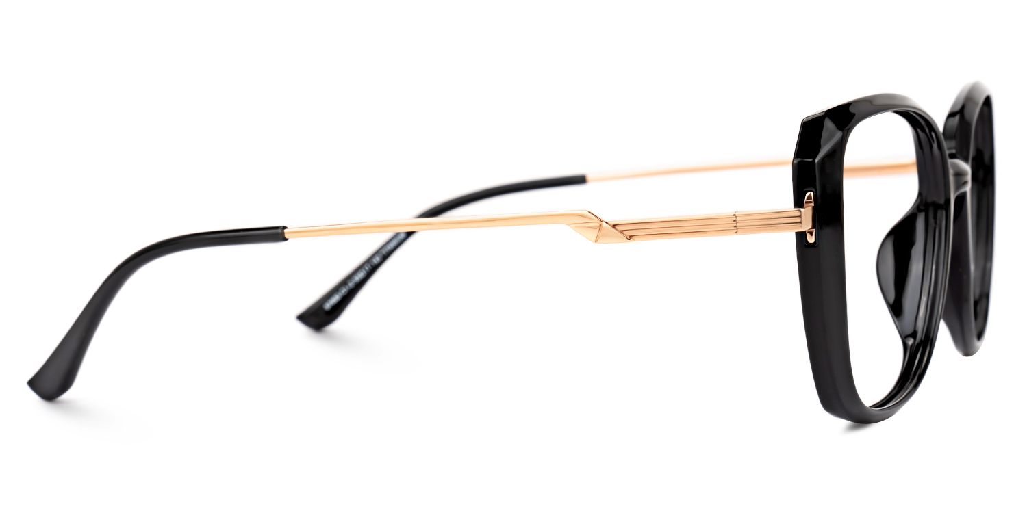 Denham - Rectangle Black Eyeglasses | Vooglam 4