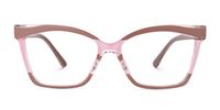 Dellingr - Rectangle Pink Eyeglasses | Vooglam Angle View