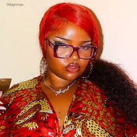 Kente - Rectangle Purple Eyeglasses - 7
