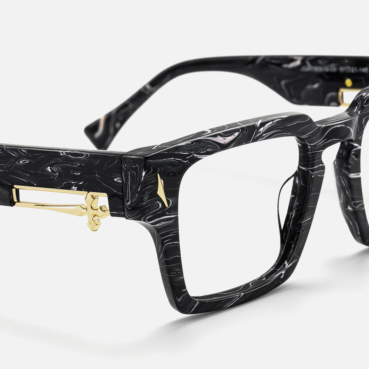 Stiletto - Black Marble Sword Deco Glasses | Vooglam Design Details