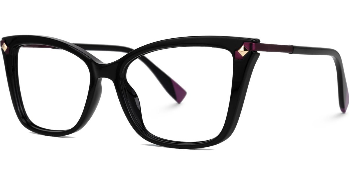Demitrius - Cat Eye Black Eyeglasses | Vooglam