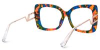 Iakopa - Square Tortoise Eyeglasses | Vooglam Side View