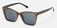 Glitz - Cat Eye Brown Sunglasses
