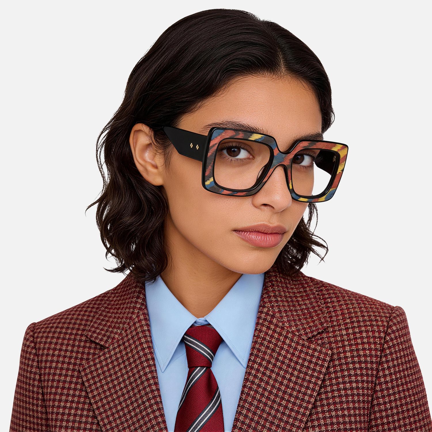 Explore the design story of Pacifica - Square Multicolor Eyeglasses | Vooglam