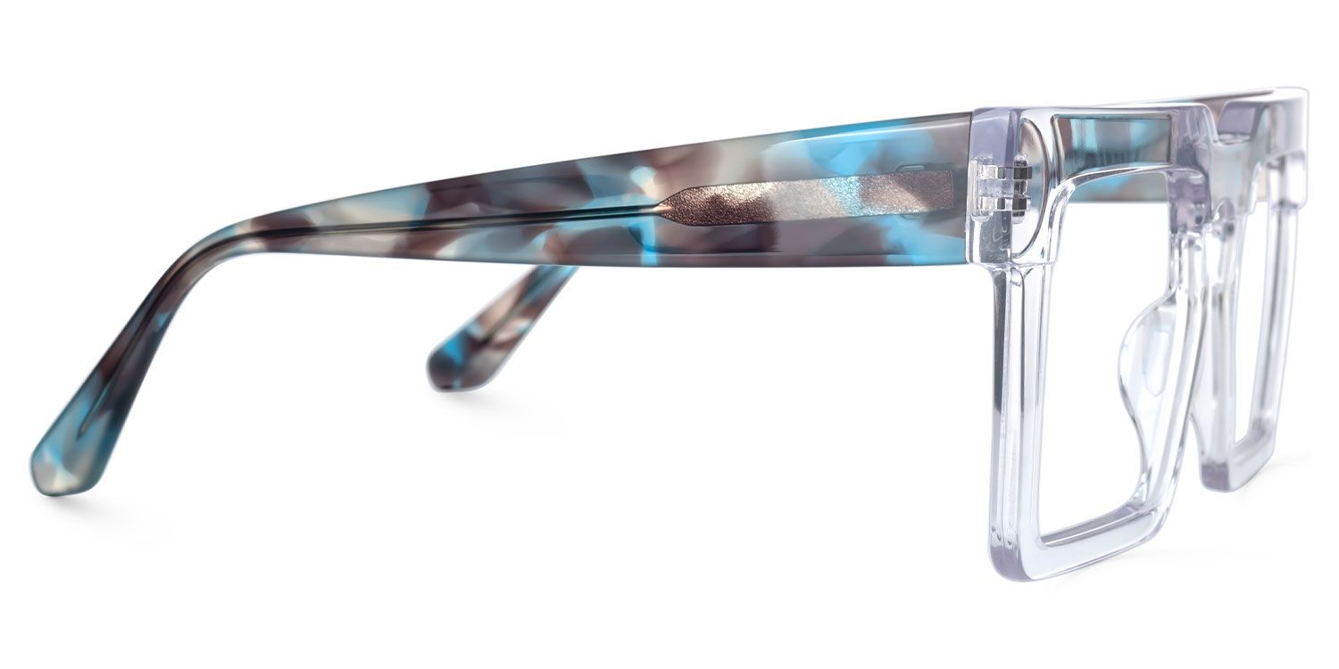 Elinoah - Square Crystal Eyeglasses | Vooglam 4