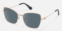Meadow - Square Rose/Gold Sunglasses | Vooglam Front View