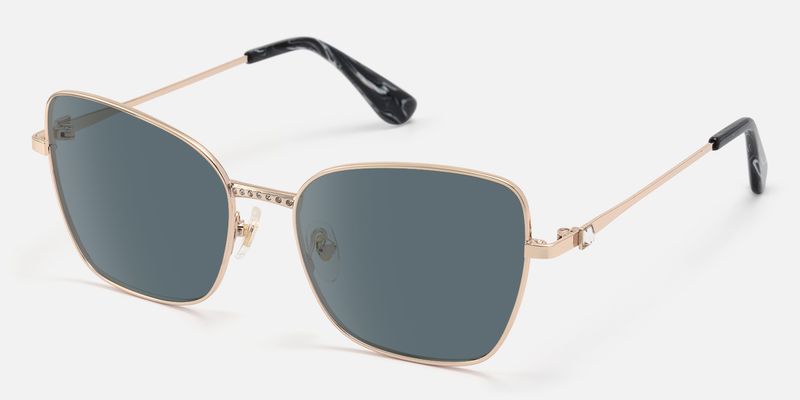 Meadow - Square Rose/Gold Sunglasses
