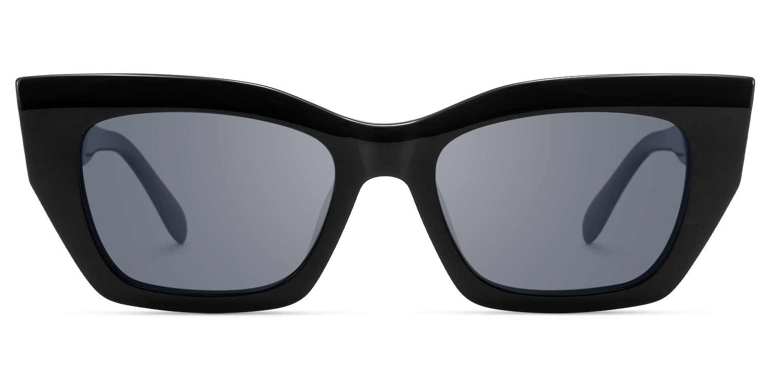 Velora - Cat Eye Black Sunglasses - 1