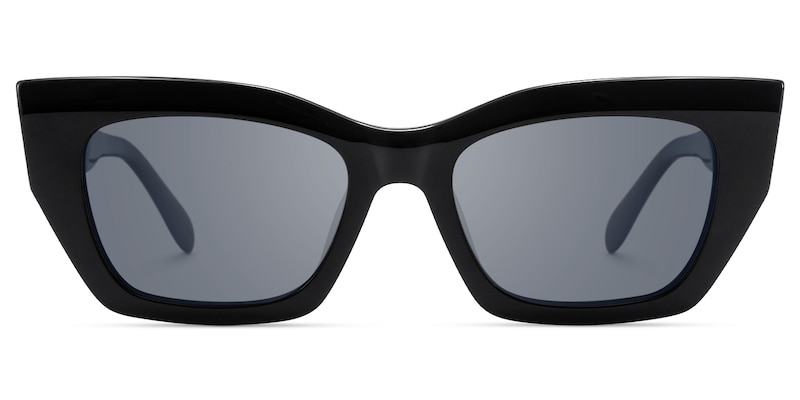 Velora - Cat Eye Black Sunglasses