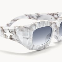 The Geologist - Geometric White Sunglasses - 4