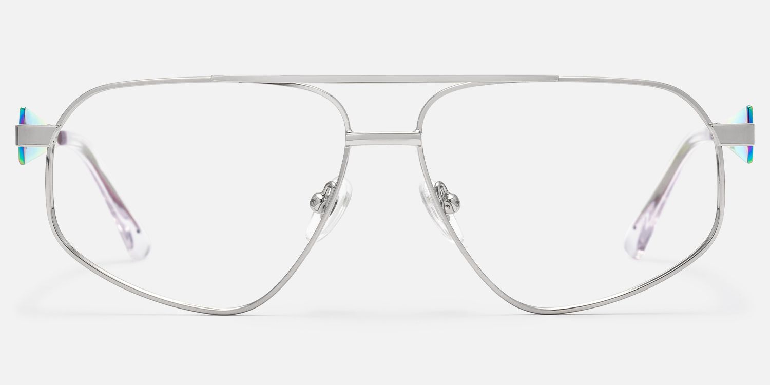 Solara - Aviator Silver Eyeglasses product detail 2