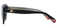 Naira - Cat Eye Black Prescription Sunglasses | Vooglam Side View