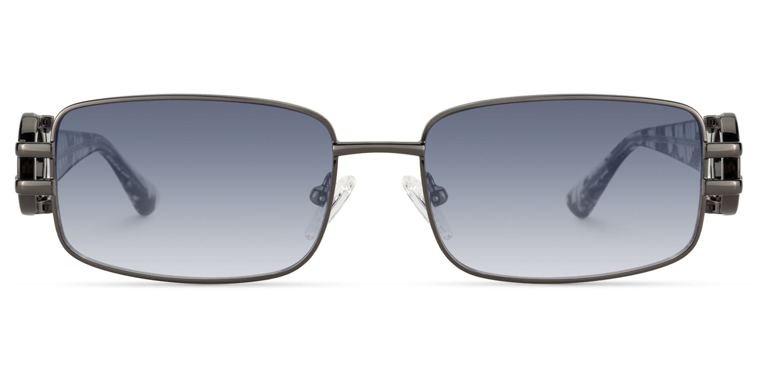 Aurae - Rectangle Grey Sunglasses - 1