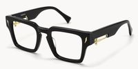 Stiletto - Rectangle Black Eyeglasses - 2