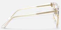 Ibrahim - Square Crystal Eyeglasses | Vooglam Side View