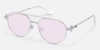 Aegis - Light Purple Tint Aviator Glasses | Vooglam Front View