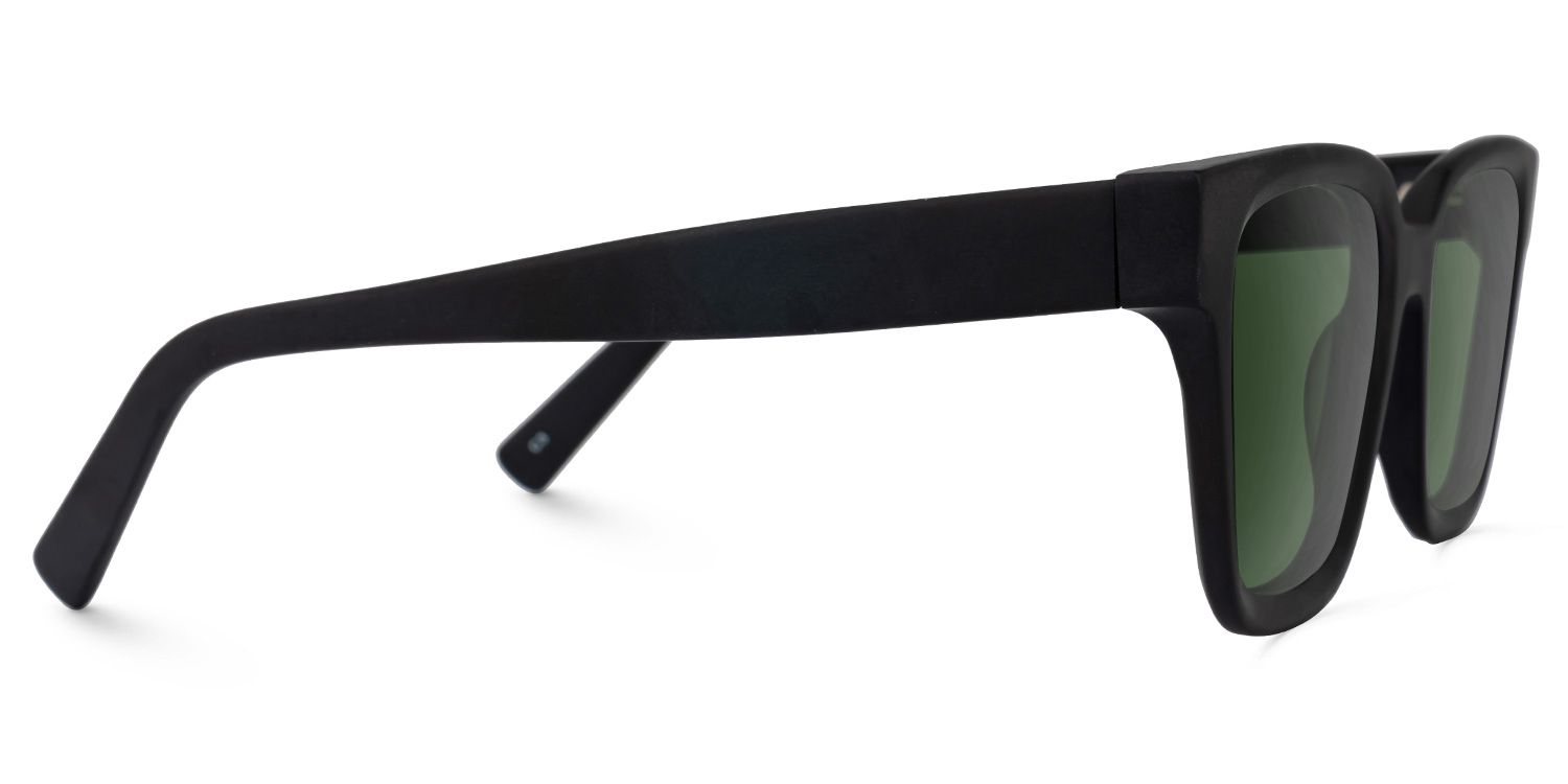 Dawes - Rectangle Black Sunglasses | Vooglam 4