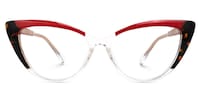 Eavan - Cat Eye Red/Tortoise Eyeglasses - 1