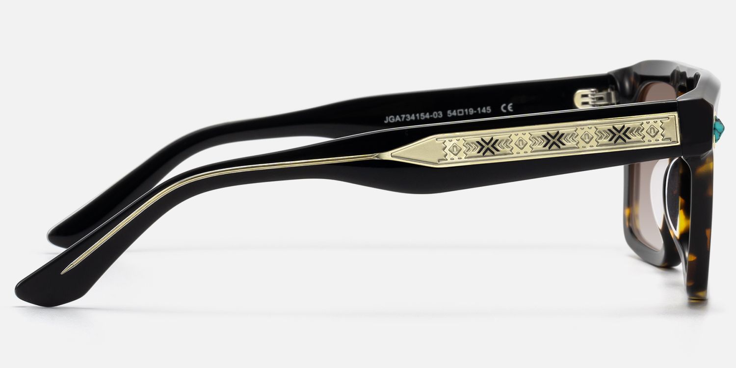 Bastion - Tortoise Gradient Sunglasses | Vooglam Side View
