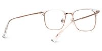 Derion - Browline Crystal Eyeglasses | Vooglam Side View