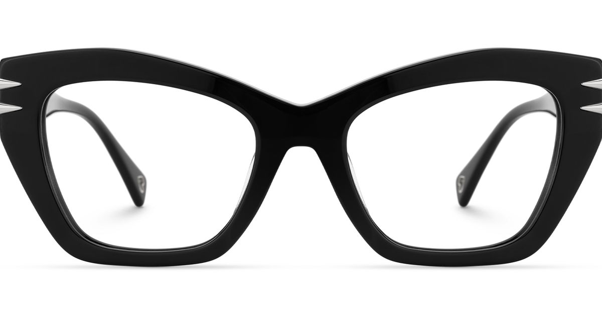 Manon - Cat Eye Black Eyeglasses | Vooglam