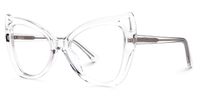 Bahadur - Cat Eye Crystal Eyeglasses | Vooglam Front View