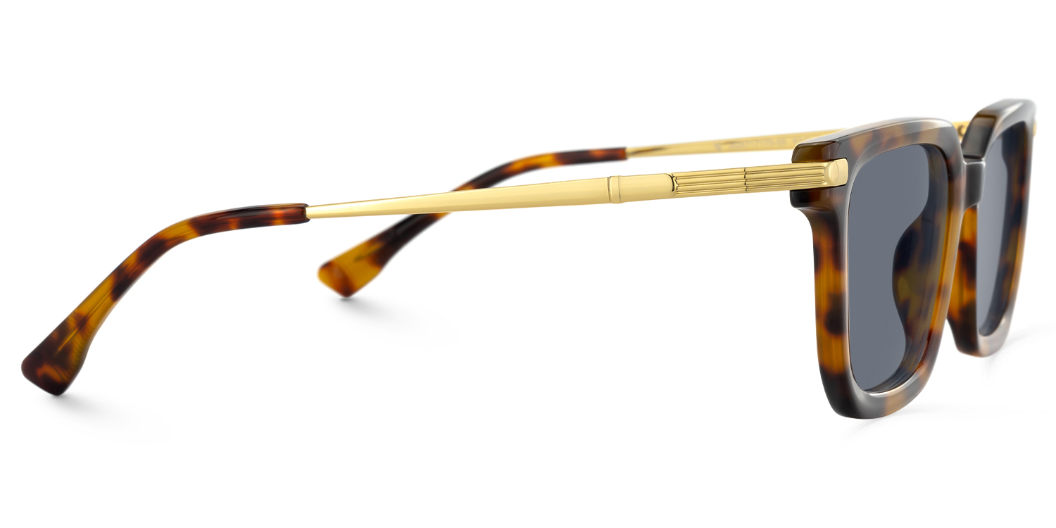 Denbeigh - Rectangle Tortoise Sunglasses - 4