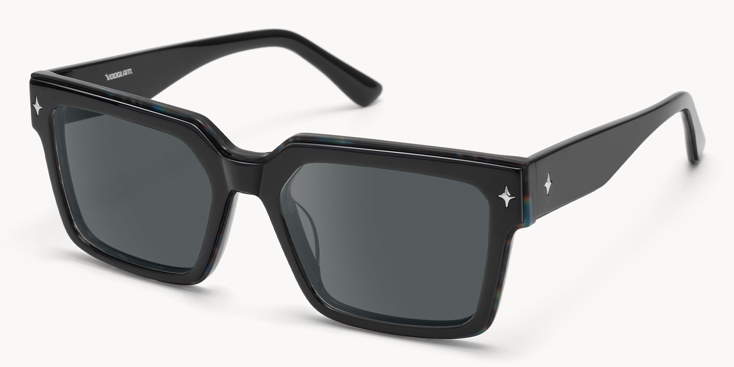 Havok - Rectangle Black Sunglasses - 2