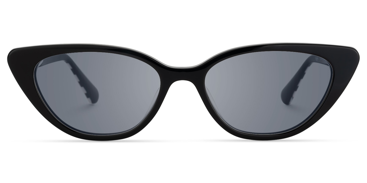 Harena - Cat Eye Black Sunglasses - 1