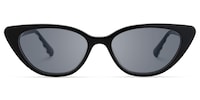 Harena - Cat Eye Black Sunglasses - 1
