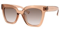 Naila - Square Tawny Sunglasses - 2