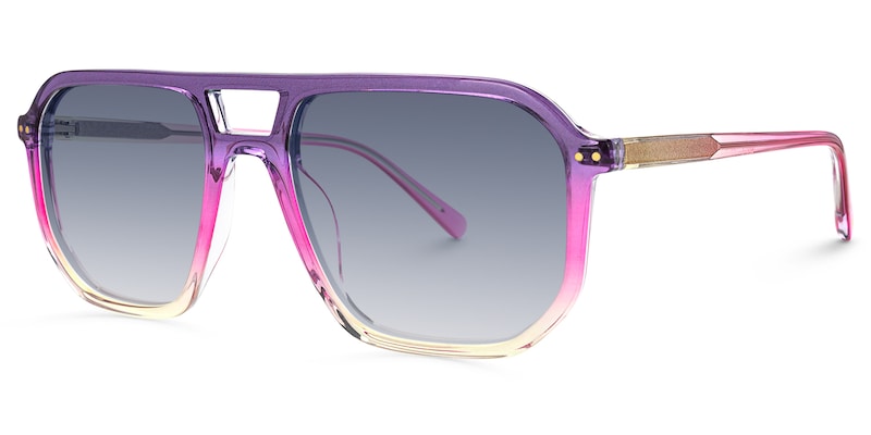 Liam - Aviator Purple Sunglasses