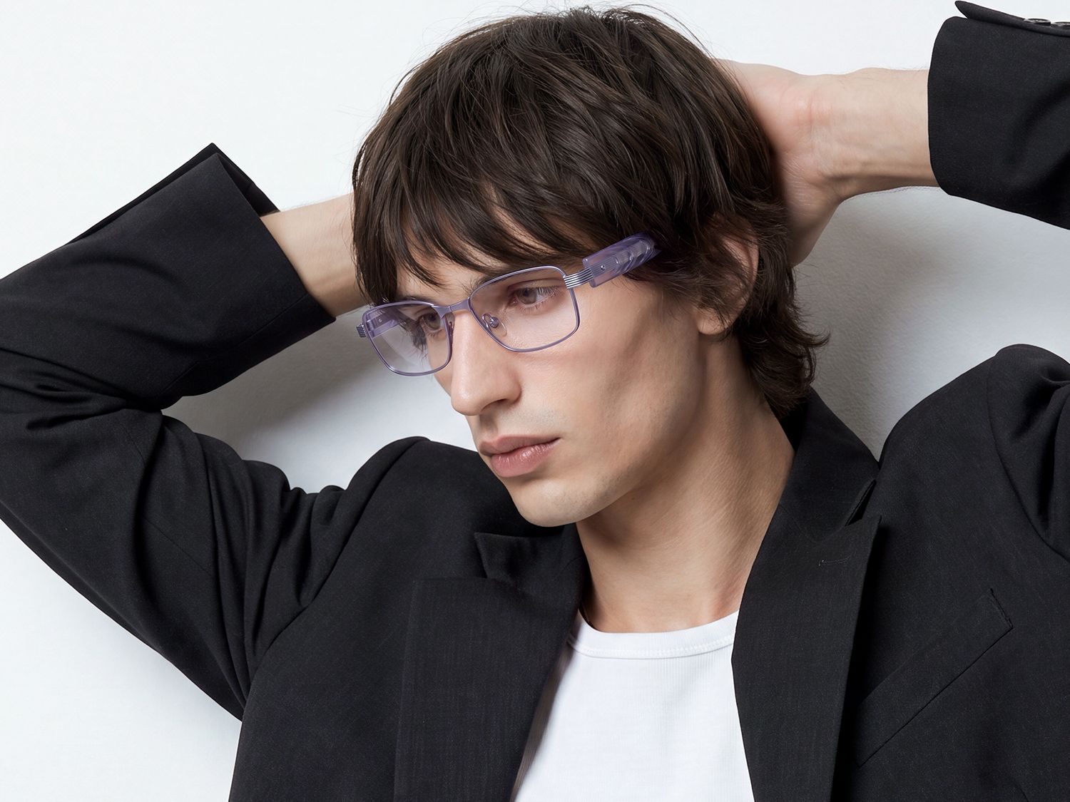Explore the design story of Toyo - Matte Purple Pearlescent Acetate Glasses | Vooglam