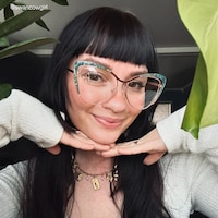 Jachin - Cat Eye Green Eyeglasses - 8