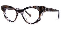 Agapito - Cat Eye Tortoise Eyeglasses | Vooglam Front View