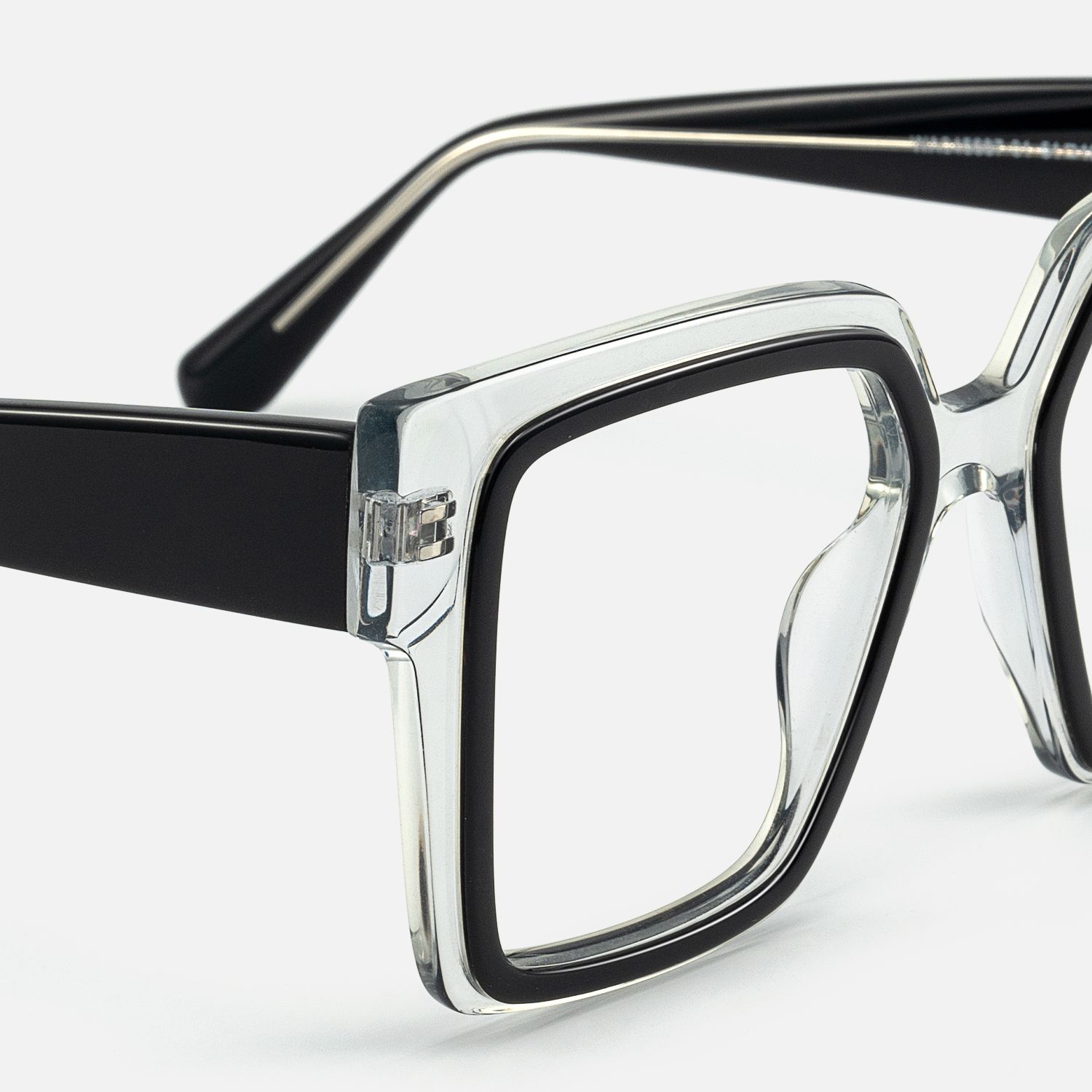 Huffman - Square Black/Crystal Eyeglasses product detail 4
