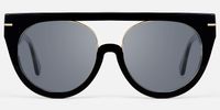 Patrice - Aviator Black Sunglasses │Vooglam Angle View