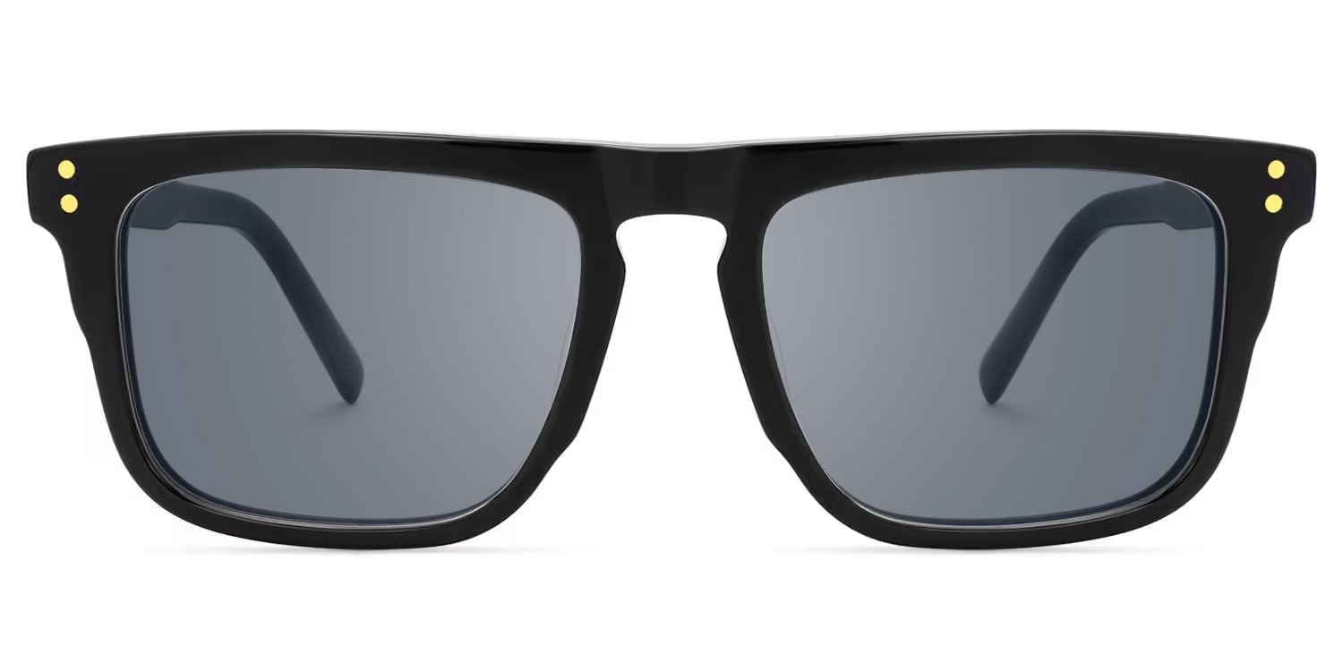 Charlotte - Rectangle Black Sunglasses - 1