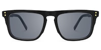 Charlotte - Rectangle Black Sunglasses - 1