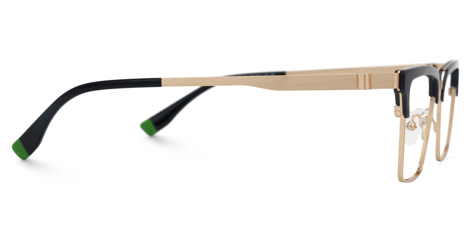 Eithne - Browline Black Eyeglasses by Vooglam - Product View 4