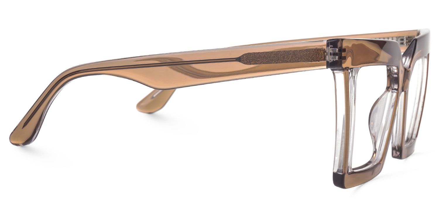 Ekkeko - Square Brown Eyeglasses | Vooglam 4