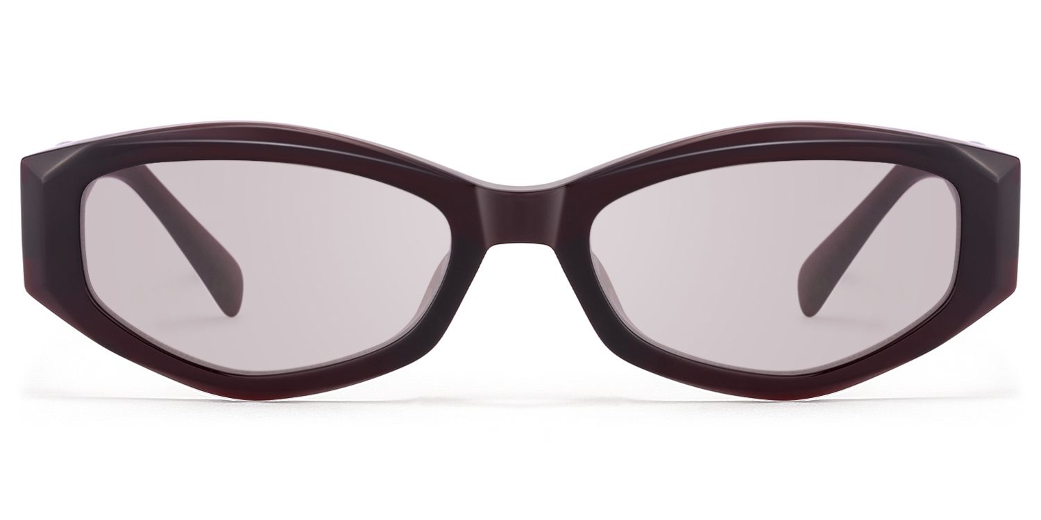 Vesper - Geometric Red Sunglasses | Vooglam Product Details 1