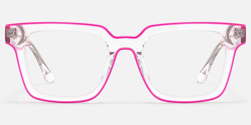 Fractal - Square Pink Eyeglasses