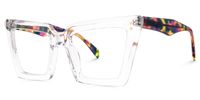 Eduardo - Square Crystal Eyeglasses | Vooglam Front View