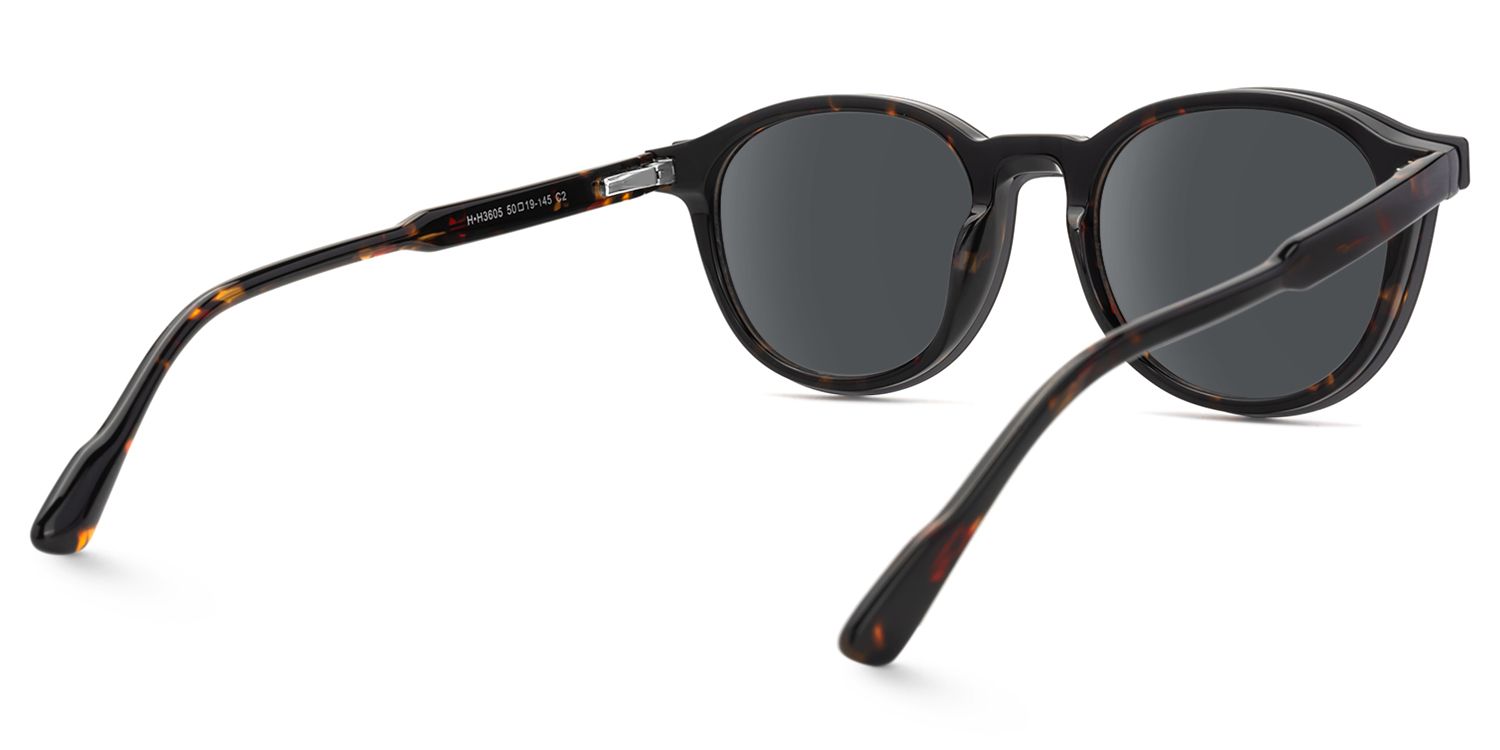 Ferguson - Round Tortoise Sunglasses | Vooglam 4