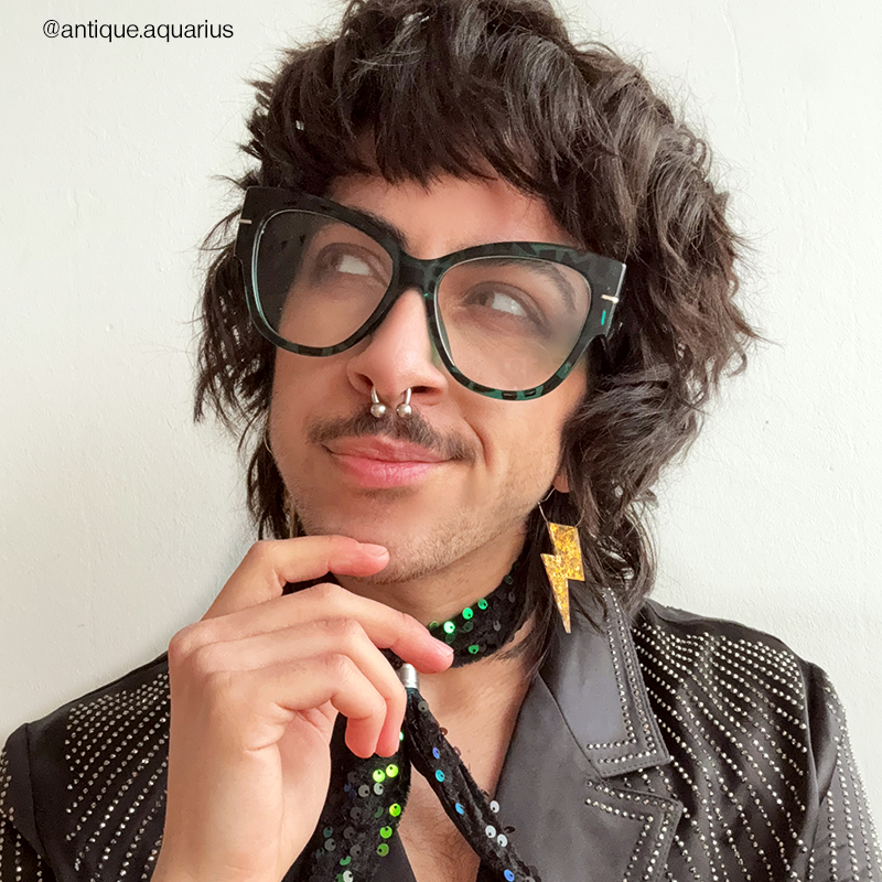 Elektra - Cat Eye Green/Tortoise Eyeglasses