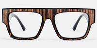 Wandrea - Aviator Brown Eyeglasses | Vooglam Angle View