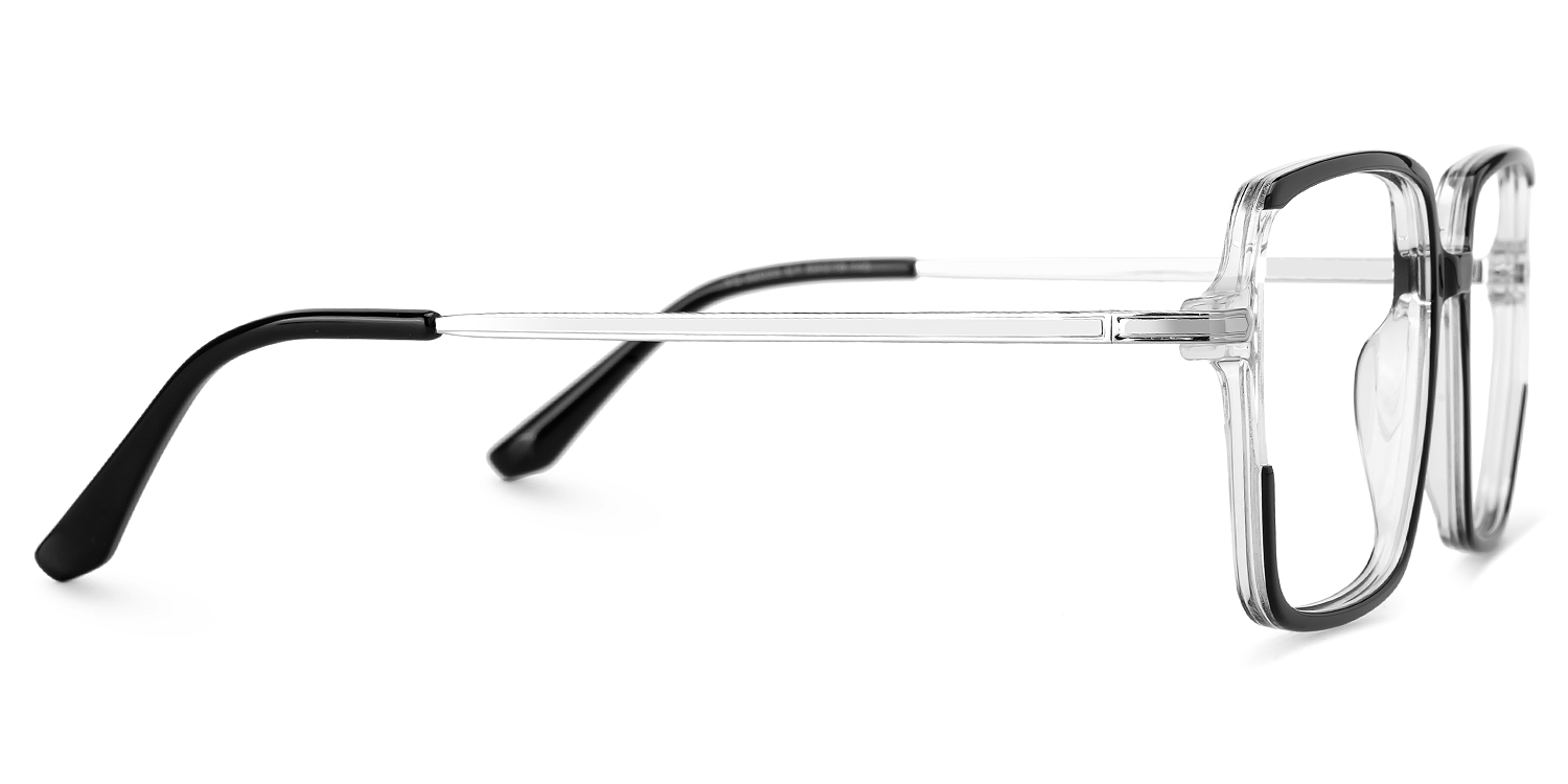 Elouan - Square Black Eyeglasses | Vooglam 4