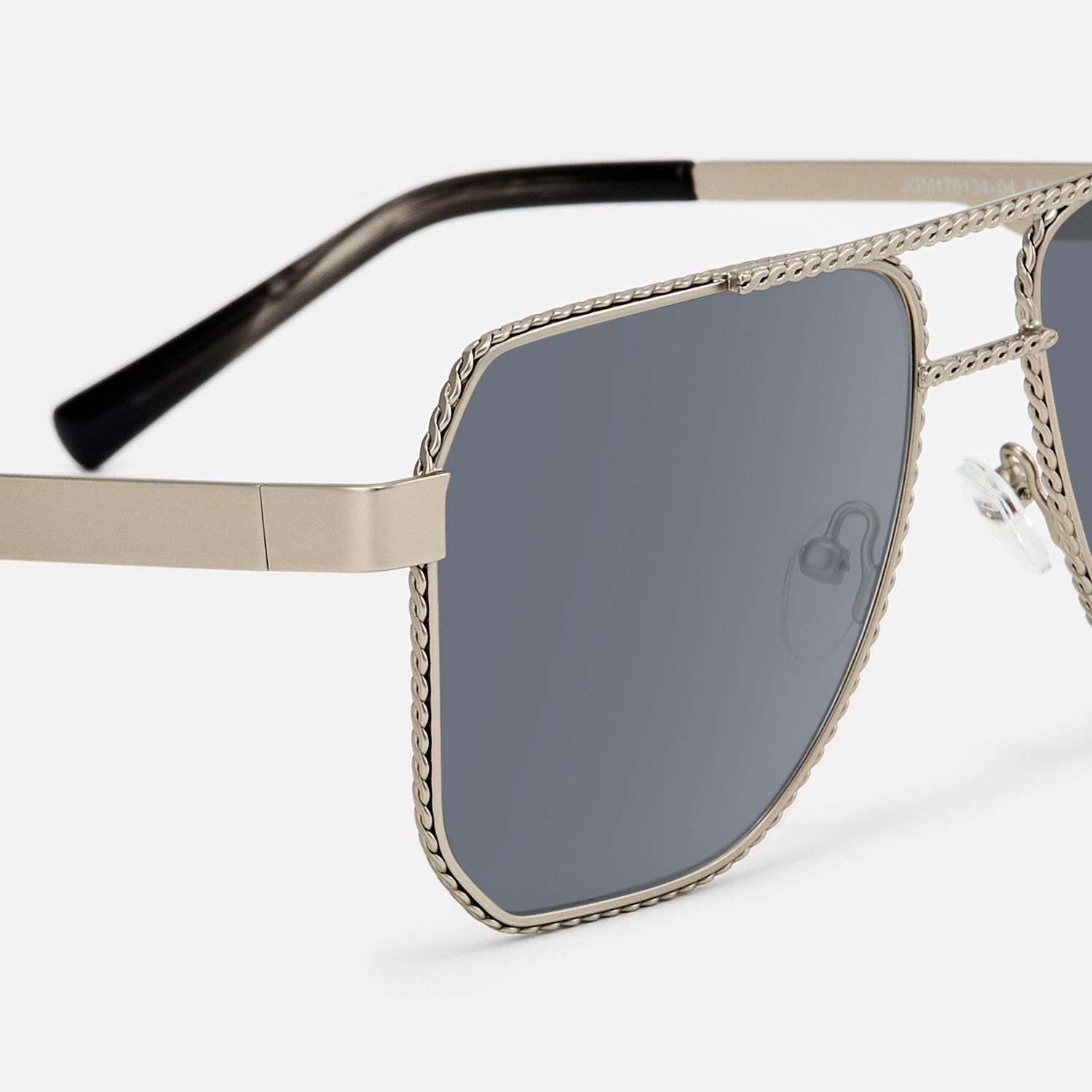 Fidelina - Aviator Silver Sunglasses product detail 4